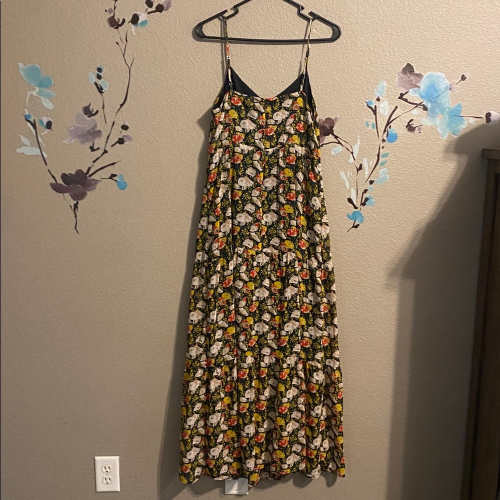 J.crew mercantile chiffon tiered floral maxi dress 6 - Picture 3 of 10